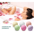 ensemble de cadeaux de bombes de bain sels de bain bio coloré