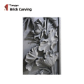 Vertical Long Brick Carving 3D Lotus Wall Art Relief Factory