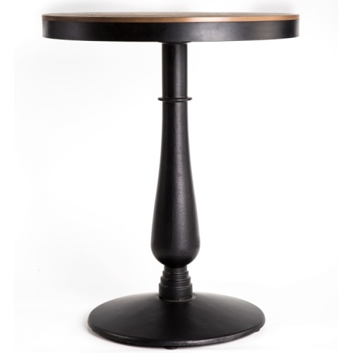 Single Leg Small Round Wooden Restaurant Dining Tables