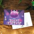 3D boldog születésnapot zene és fény kártya