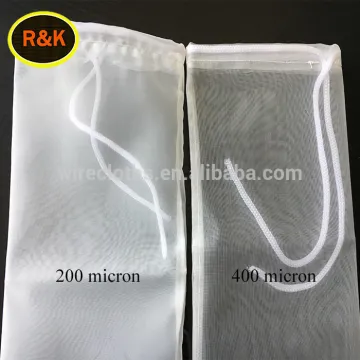 400 micron 200 micron 100 micron Nylon Mesh Filter Bag For Iron Exchange Resins