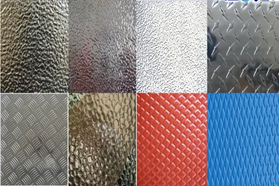 embossed aluminum coil 5/3 bars