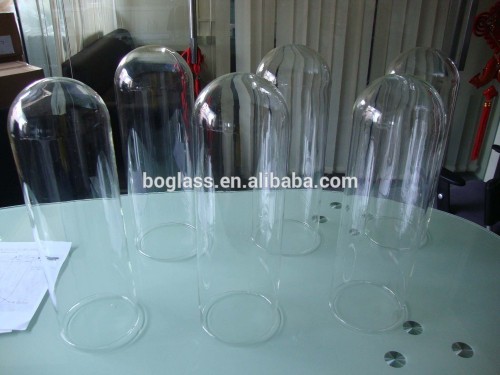high quality big borosilicate glass dome for laboratory OD152xH470mm