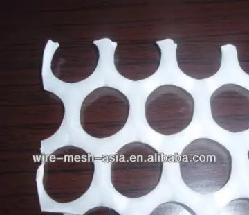 Plastic safety net for construction