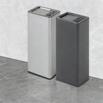 Large Capacity Stainless Steel Trash Bin with Smoke Holder