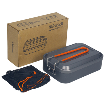 Moderne Aluminiumlegierung Klappgriff Griff Lunchbox für Camping im Freien