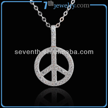 2014 Latest Cute Circle Shaped 925 Sterling Silver Necklace