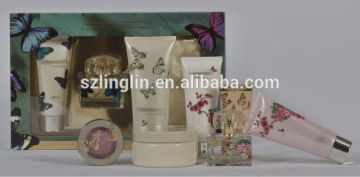 LL high quality elegent cosmetic perfume gift set design for lady