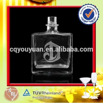 Thick wall square 750ml bulk glass tequila bottles