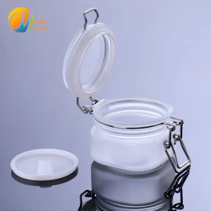 Frosted Clip Top Matte Kilner Jar - 6oz (180ml) Airtight Plastic Jar