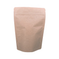 250g yellow kraft paper stand up pouch bag with zipper