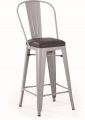 Tolix Bar Metal Chair High Back Soft Pad