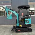 1,7 ton mini mini excavator dioperasikan secara mekanis