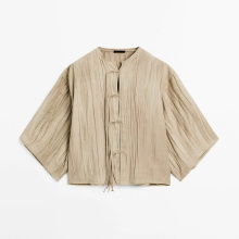 Women's retro elegant new Chinese texture loose fit shirt