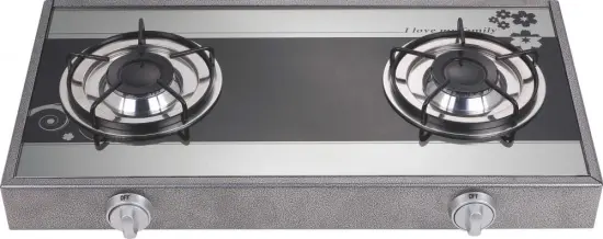 Glass Top Spin Fire Burner Gas Stove