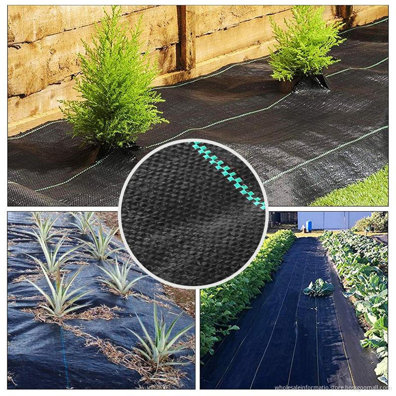 Planters & Pots PP Woven Control Fabric For Plant Anti Grass Agricultural Mulch Cloth Greenhouse Weeding Mat Water Permeable