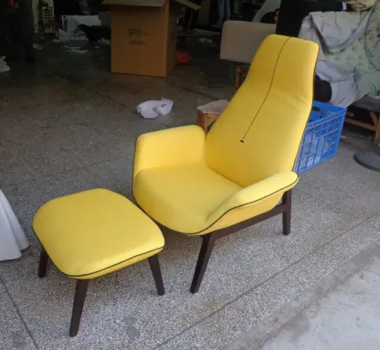 Poliform Italian design armchair with stool