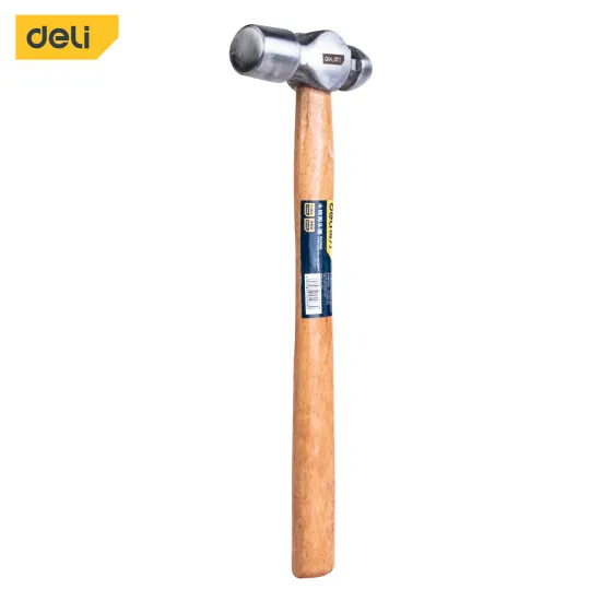 Deli Tools DL5145 Low Price Mini Stainless Steel Wooden Handle Tool Ball Pein Engineers Hammer