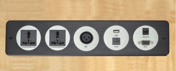 Aluminium Alloy Electrical HDMI Wall Socket for Hotel Room