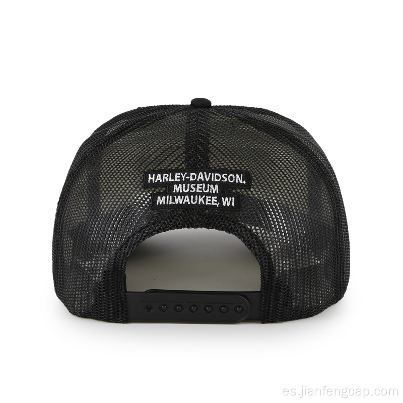 Parche LOGO Gorra de malla de camionero de poliéster de esponja personalizada