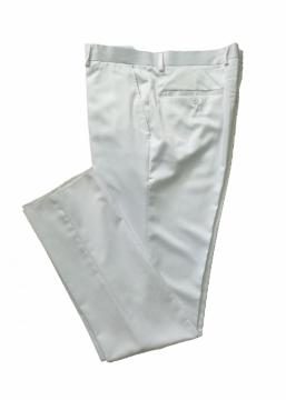 Pantaloni tuta da uomo in poliestere bianco ottico
