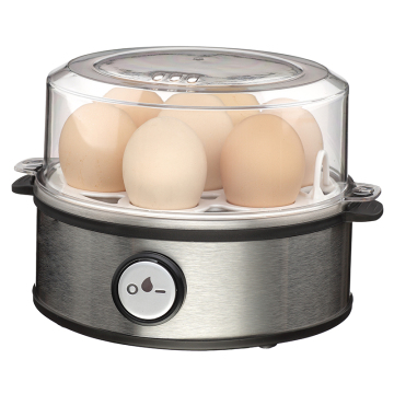 Transparent PC Plastic Stainless Steel Rapid Egg Cooker with Customized Logo - 7 Slot Steam Boiler