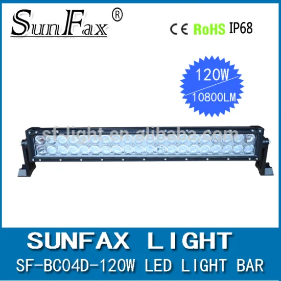 SUNFAX Newest!!! 4D optics lens C REE 120w led light bar,fish eye lens led driving light for offroad 4WD