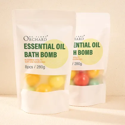 ORCHARD DE FLORE Luxury Bath Bomb Gift Set - Custom Christmas Spa Fizzies Natural Organic Vegan Lavender Rose Scent Rainbow Bath
