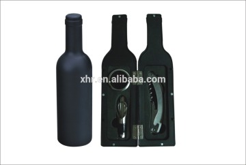 3pcs /5PCS stainless steel wine opener tool set with bottle shaped case