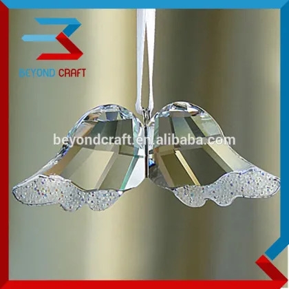 haning crystal wings ornament feng shui home decoration