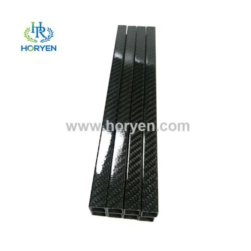 High strength twill plain square carbon fiber tube