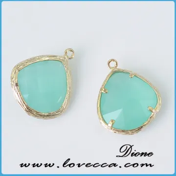 Glass birthstone of the month simulated jewelry birthstone charms wholesale