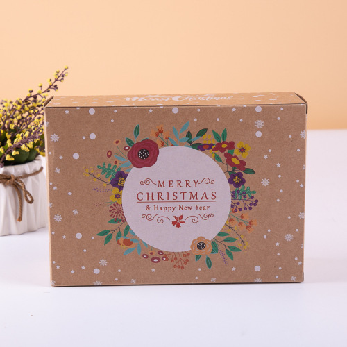 Gift Paper Kraft Bbox met helder PVC -venster