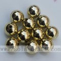 Golden/Silver Electroplated Round Vacuum Forming Loose Beads