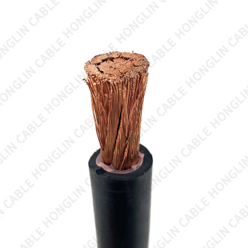 Black Flexible Copper Conductor Rubber Insulated Welding Cable 70 MM2