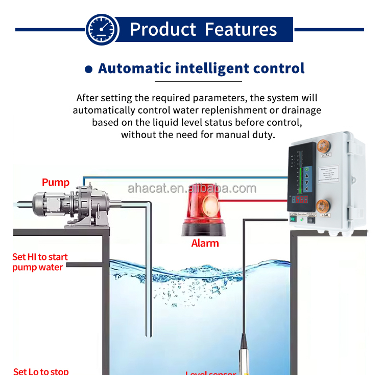Water Tank Level Controller With Alarm And Display Gauge, High Quality ...