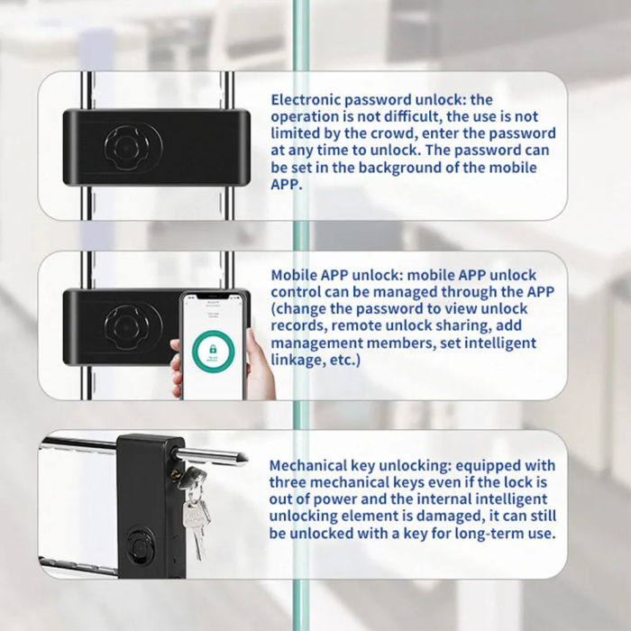 Умный отпечаток пальцев длинная u-форма с туйей Bluetooth