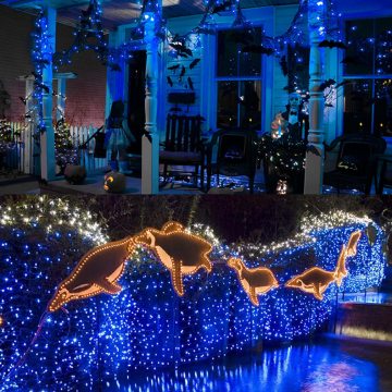 SHENPU 200LED Waterproof Solar Overlanding String Lights for Camping