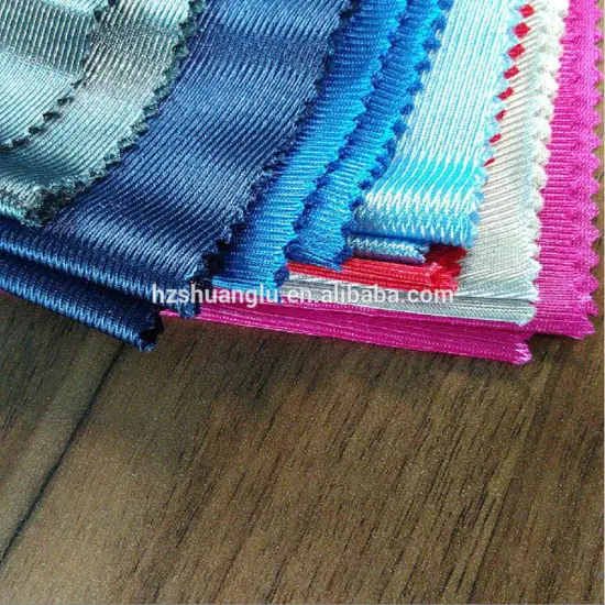 Tissus polyester sports wear Shiny fabric china textile manufacture