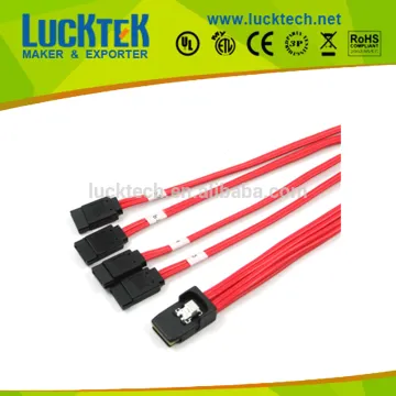 Mini SAS 36 to 4SATA cable , SFF-8087 to 4 SATA cable 0.5M