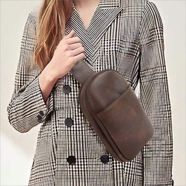 Trendy Single Shoulder Crossbody Bag with Zipper
