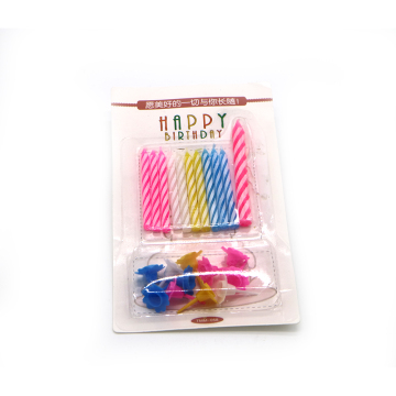 Export  Spiral Birthday Candles Eleven PCS Holders