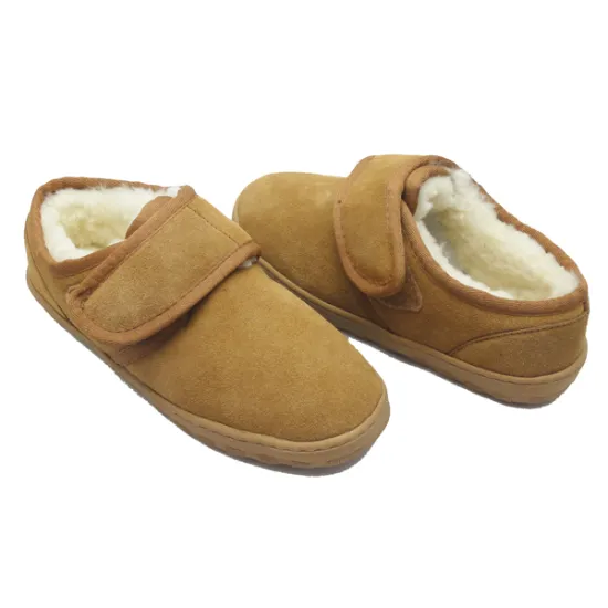 Factory sheep wool medical winter women hospital slippers