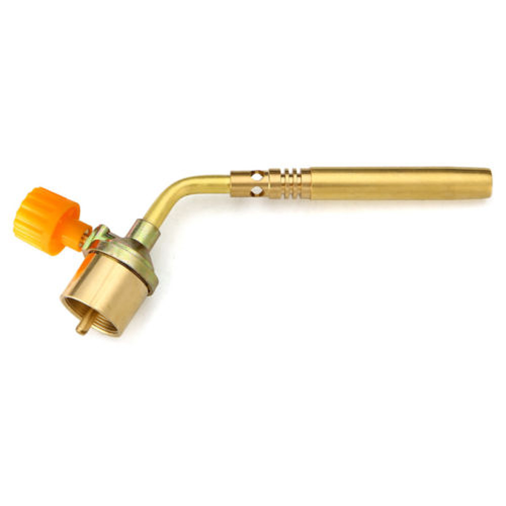 Brass Welding Torch MAPP Propane Gas Torch Self Ignition Trigger Style Heating Solder Burner Welding Plumbing Nozzles camping