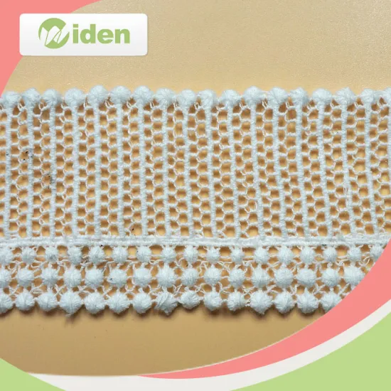 China suppiler swiss fancy lace design decorate lace trim