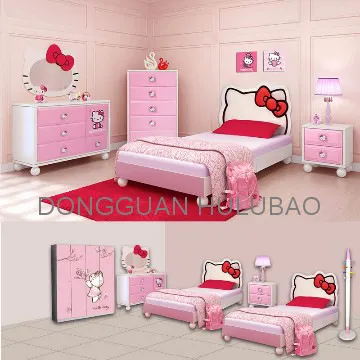 Helo kitty furniture sets for girls bedroom