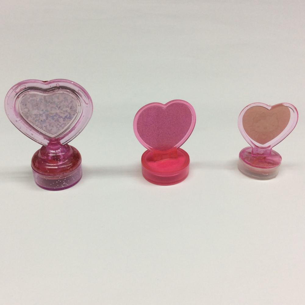 Plastic cartoon heart-shaped handle stamp