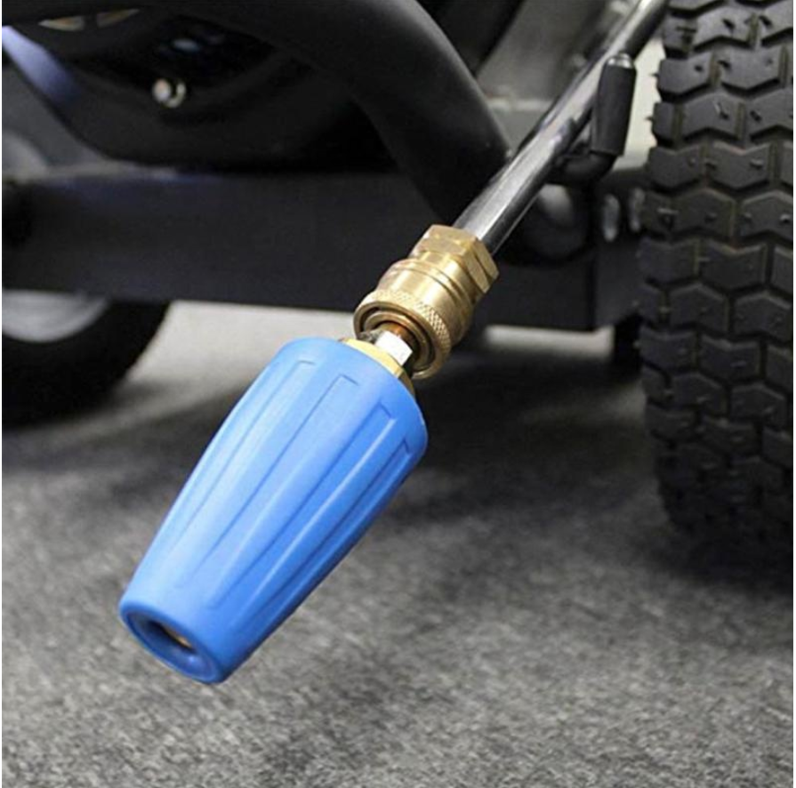 Vattenspray munstycke högt tryck blå bilbricka slangmunstycke
