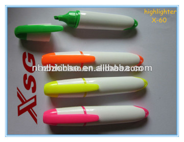 Promational highlighter pen , best sellers , 4 pcs /pvc bag packing