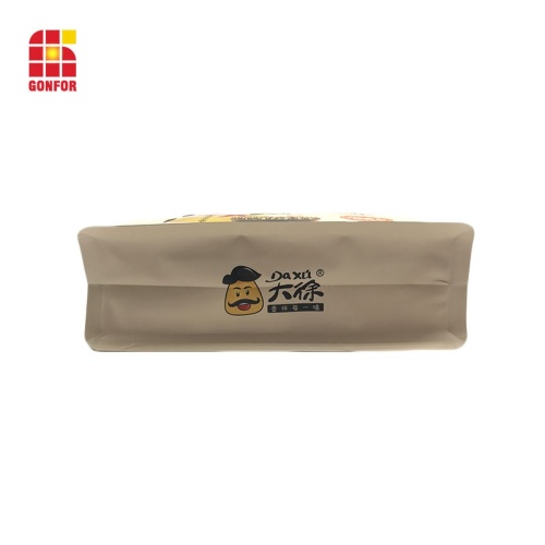 Flat Bottom Pouch With Zipper For Seeds Packaging